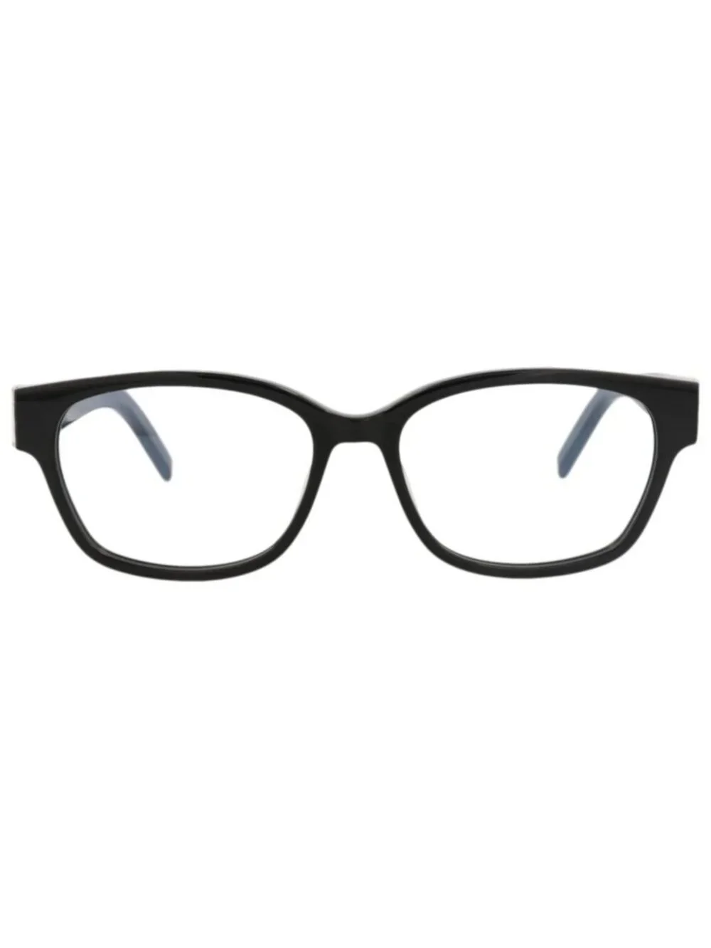 New Saint Laurent Women's Eyeglasses Square Rectangle Acetate Frame Black Black